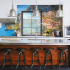 Freska v kuchyni v interiéru: přehled jasných designových nápadů a stylingových metod „udělej si sám“